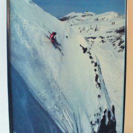 Skier – Framed Ski Art Print – Lot # 221