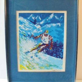 Ski Racer – Framed Art Print – Lot # 250