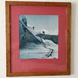 Old Ski Photo in Nice Wood Frame – Lot # 245