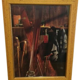Vintage Ski Locker – Framed Art Print – Lot #328