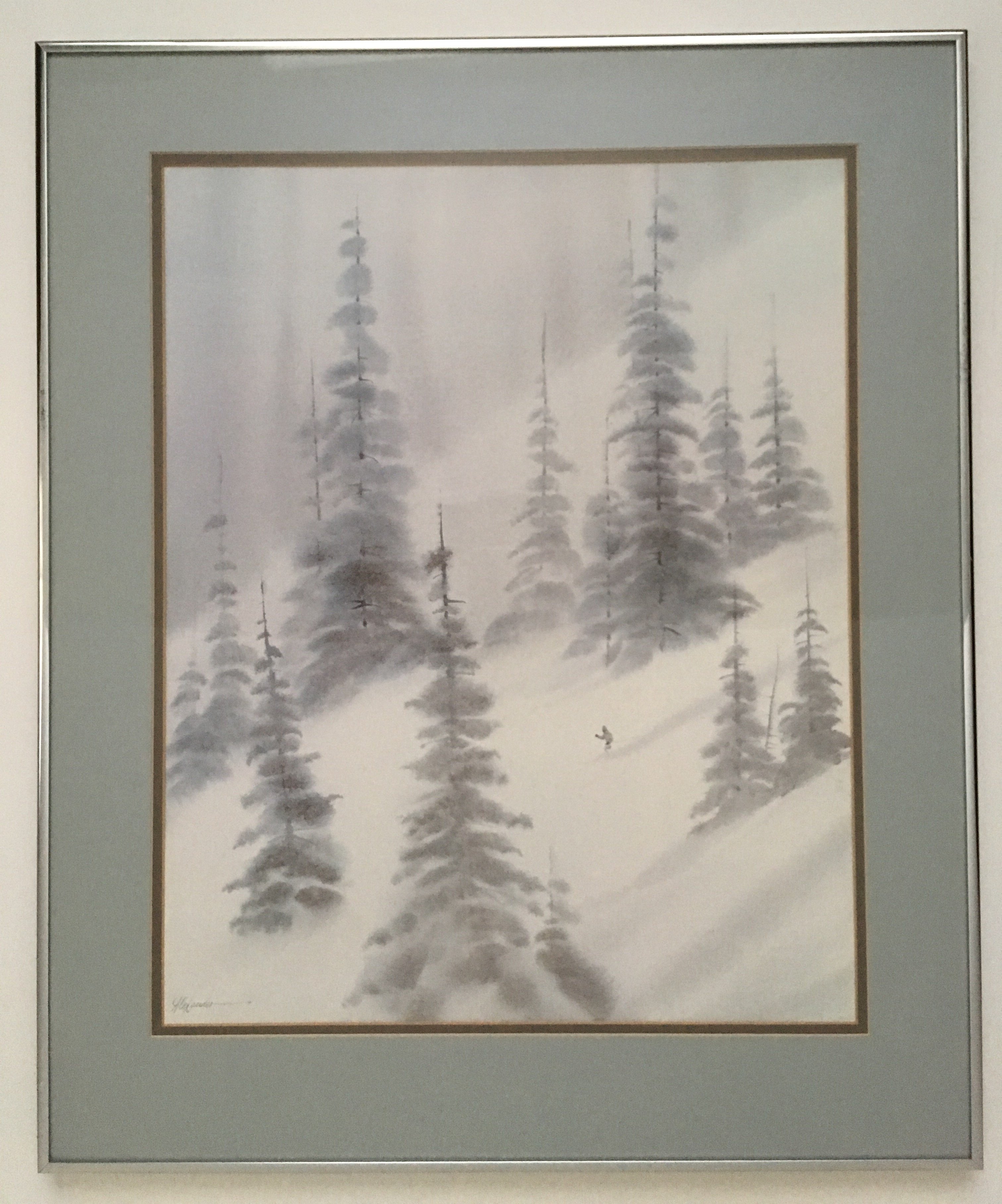 Bill Alexander Lot 329 Sold Unique Ski Art   Lot 329 